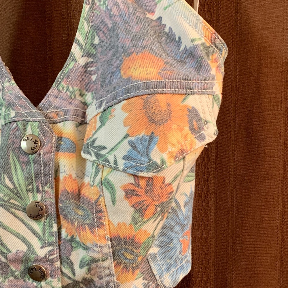 Button-Down Halter Crop Top - image 3